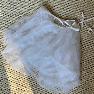 White ballet wrap skirt by Star Styled adult large
